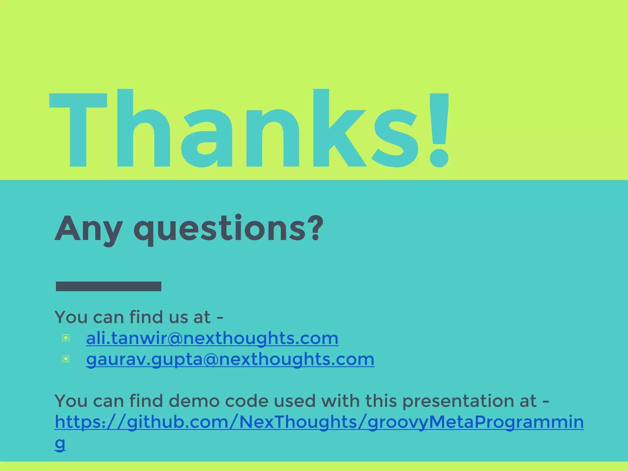 Metaprogramming with Groovy | PPTX