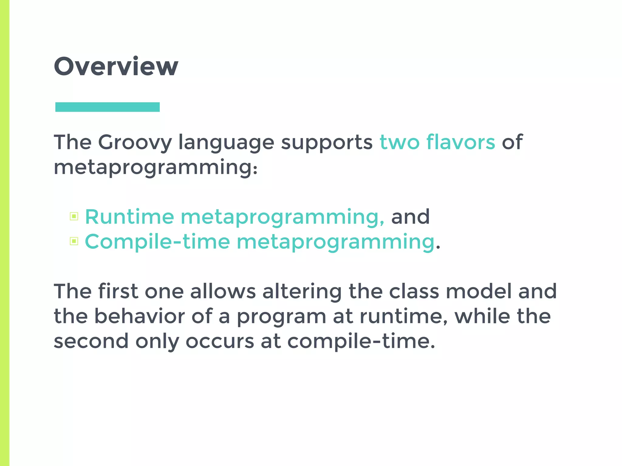 Metaprogramming with Groovy | PPTX