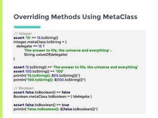 Metaprogramming with Groovy Slide 33