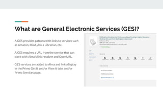 General Electronic Services in Alma | PPTX