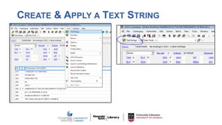 CREATE & APPLY A TEXT STRING
 