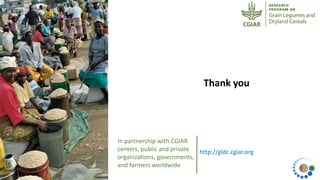 ICRISAT Global Planning Meeting 2019:CGIAR Research Program Grain Legumes and Dryland Cereals (CRP-GLDC) by Kiran K Sharma