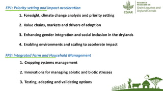 ICRISAT Global Planning Meeting 2019:CGIAR Research Program Grain Legumes and Dryland Cereals (CRP-GLDC) by Kiran K Sharma
