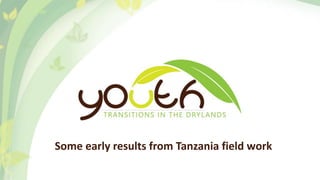 Gendered youth transitions to adulthood in the Drylands: Implications for targeting