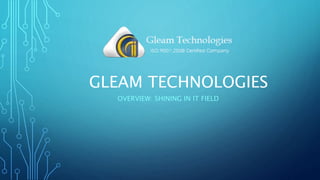 GLEAM TECHNOLOGIES
OVERVIEW: SHINING IN IT FIELD
 