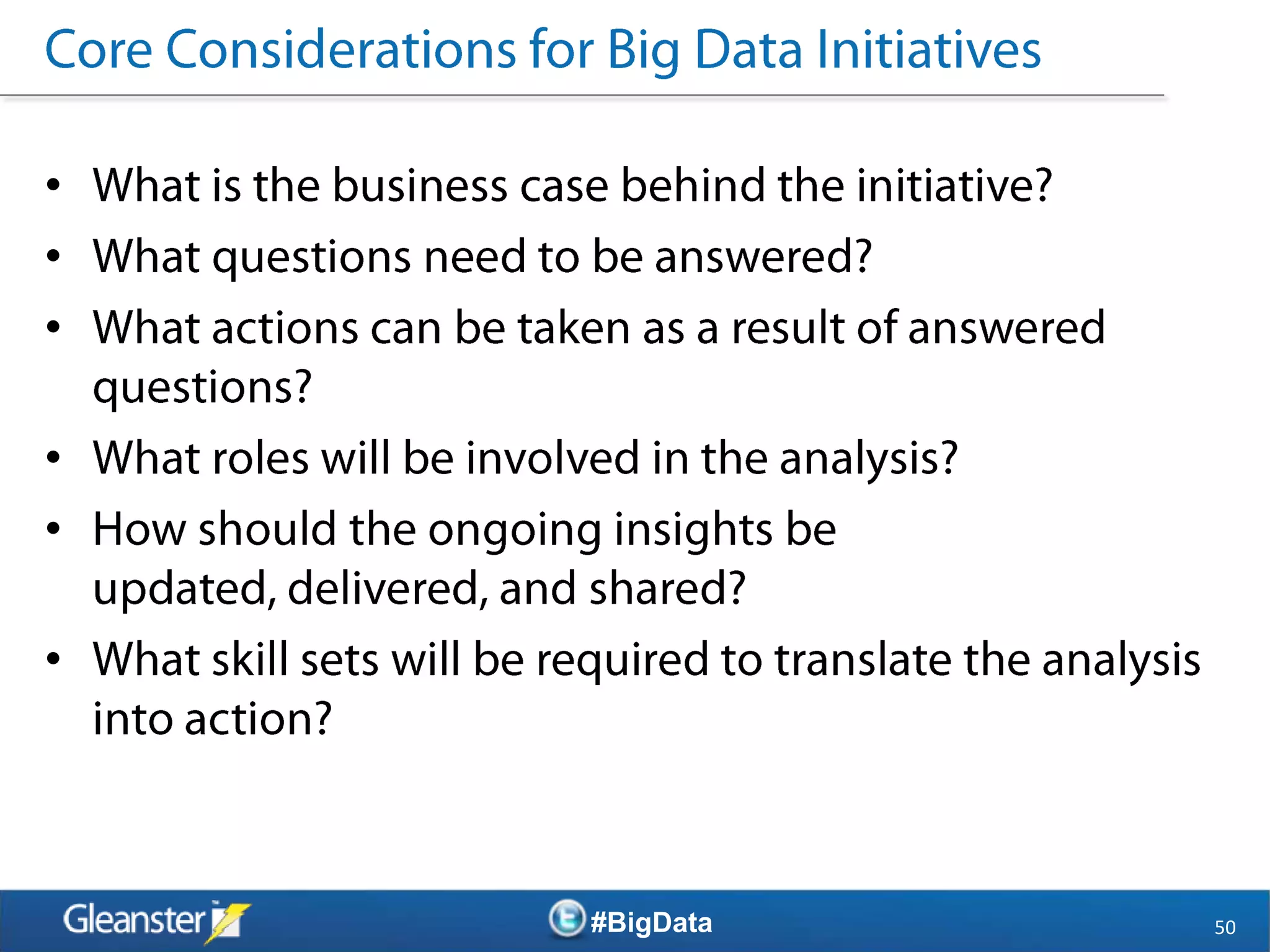 •
•
•

•
•

•




    #BigData   50
 