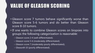 what does a 7 on the gleason score mean