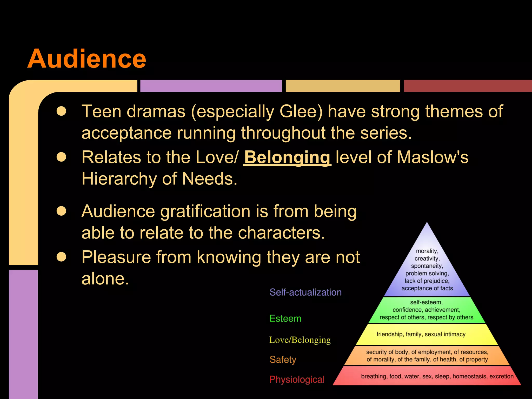 Glee Mise En Scene TV Genre Presentation