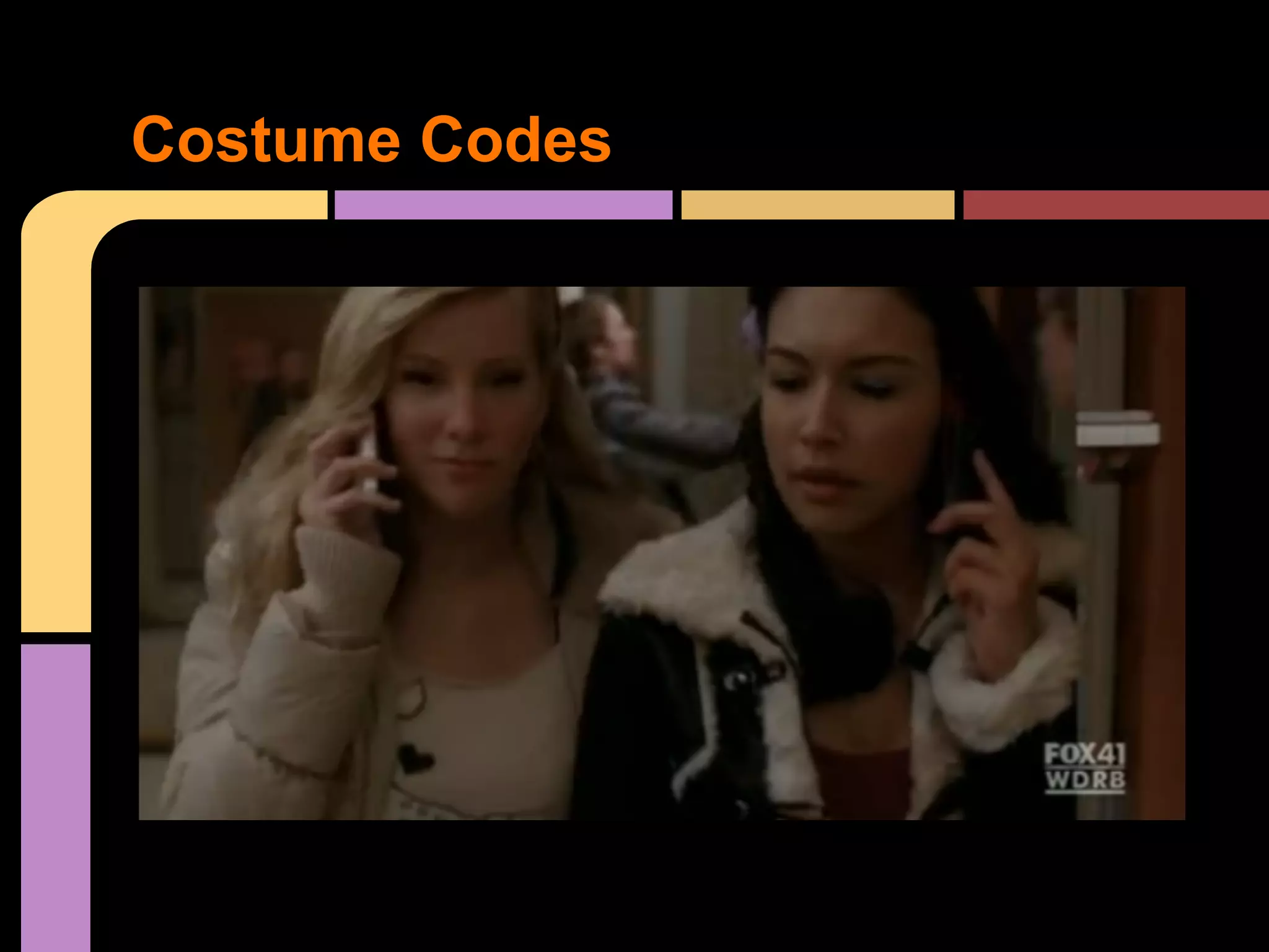 Glee Mise En Scene TV Genre Presentation