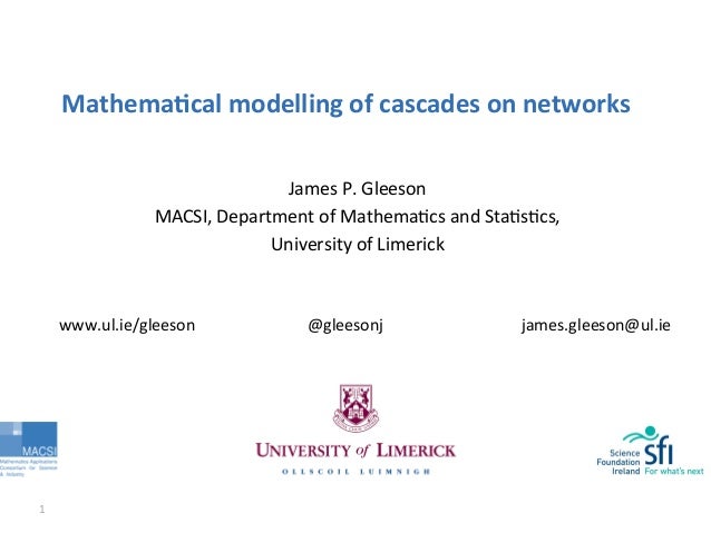 Databeers Dub 2 James Gleeson Mathematical Modelling Of - 