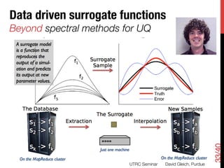 Data driven surrogate functions
Beyond spectral methods for UQ




                                                                 33/40
                         UTRC Seminar
   David Gleich, Purdue
 