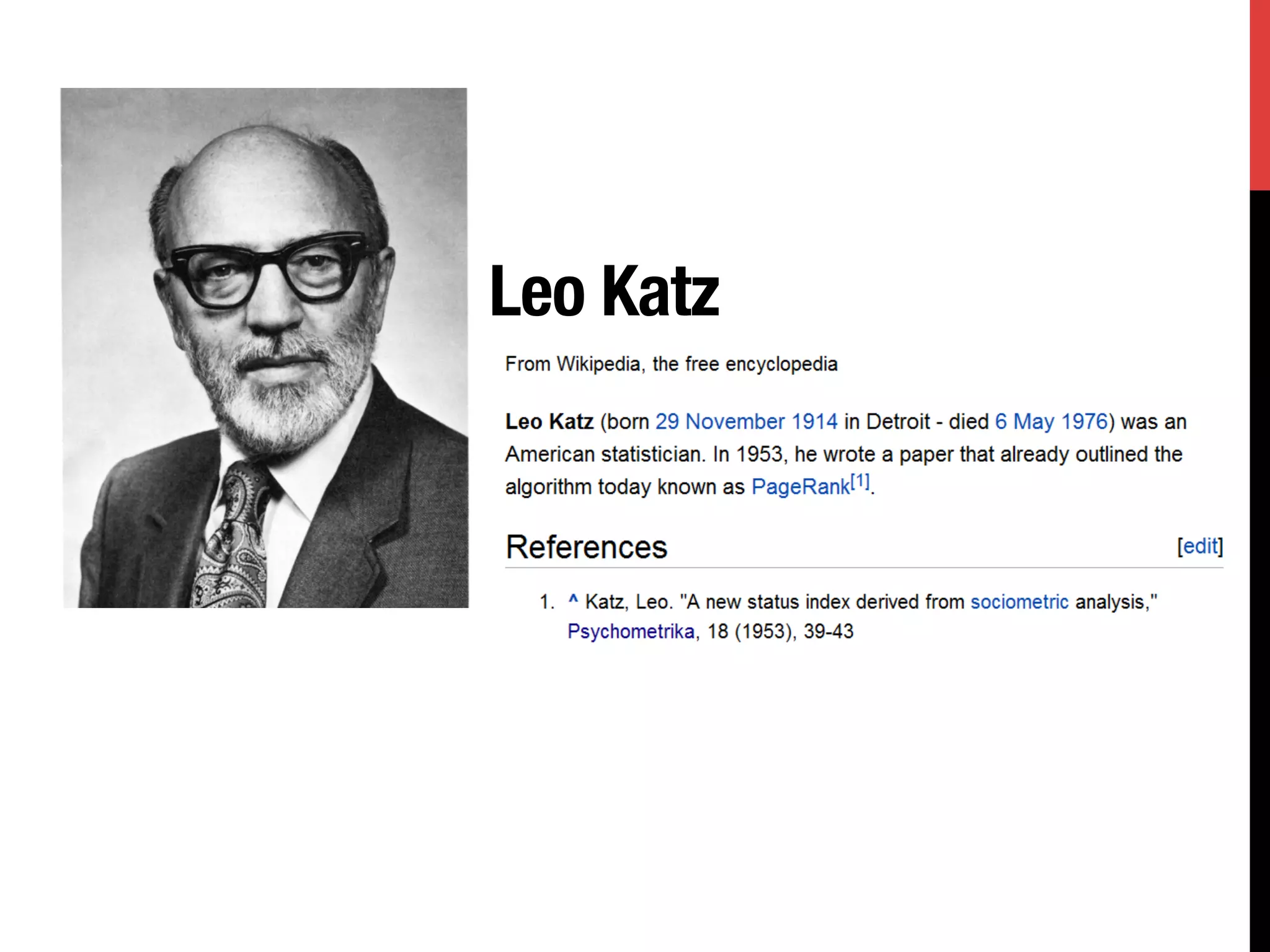 Leo Katz
 
