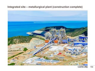Integrated site – metallurgical plant (construction complete) 
152  