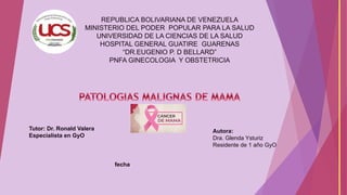 REPUBLICA BOLIVARIANA DE VENEZUELA
MINISTERIO DEL PODER POPULAR PARA LA SALUD
UNIVERSIDAD DE LA CIENCIAS DE LA SALUD
HOSPI...