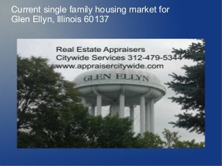 Current single family housing market for
Glen Ellyn, Illinois 60137
 