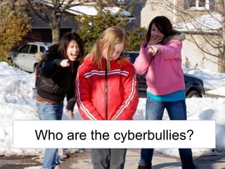 Who are the cyberbullies? 