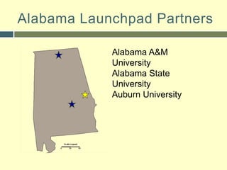 Alabama Launchpad PartnersAlabama A&M UniversityAlabama State UniversityAuburn University