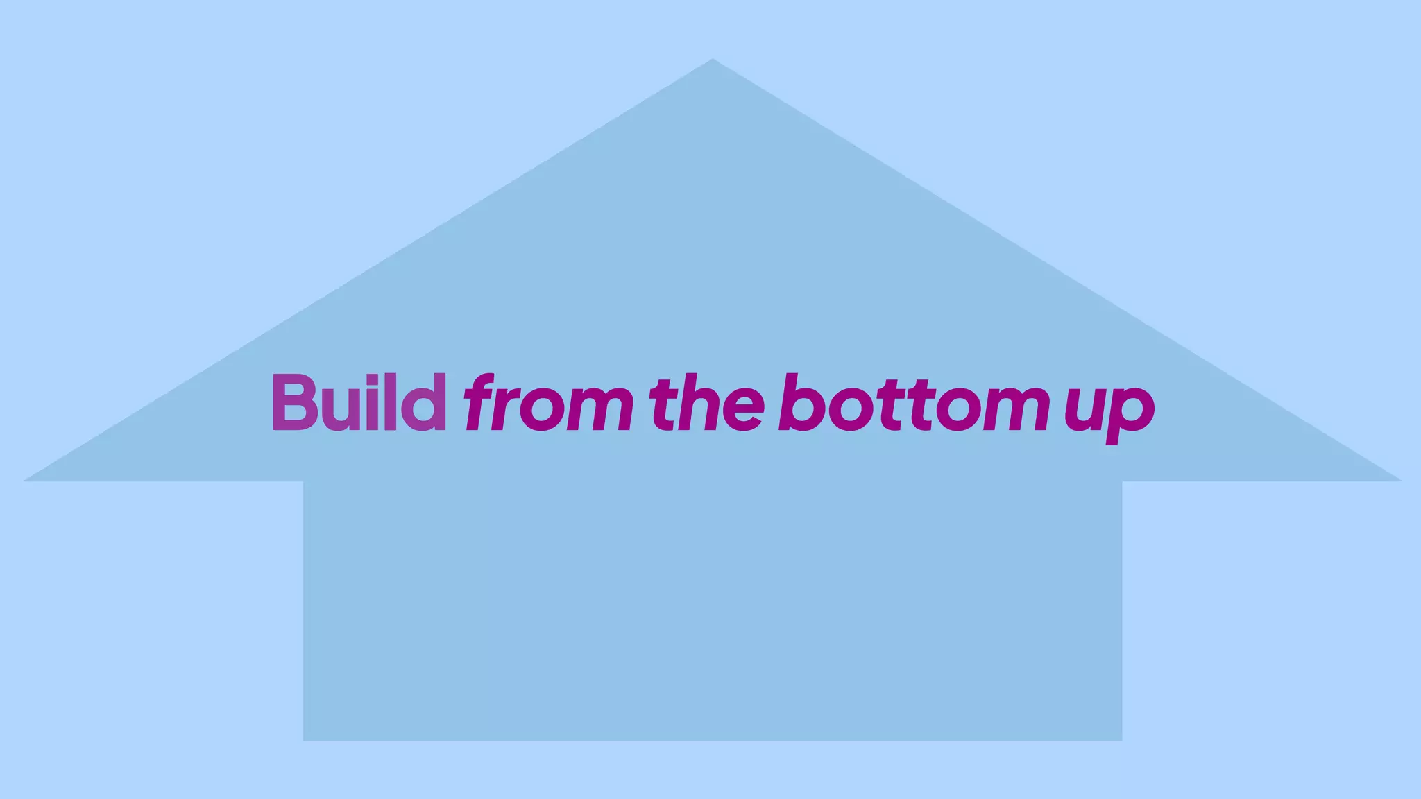 Buildfromthebottomup
 