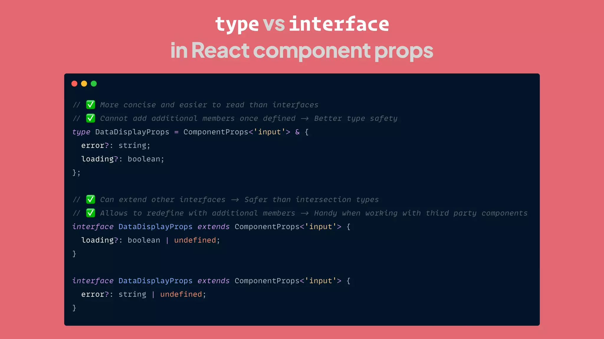 typevsinterface
inReactcomponentprops
 