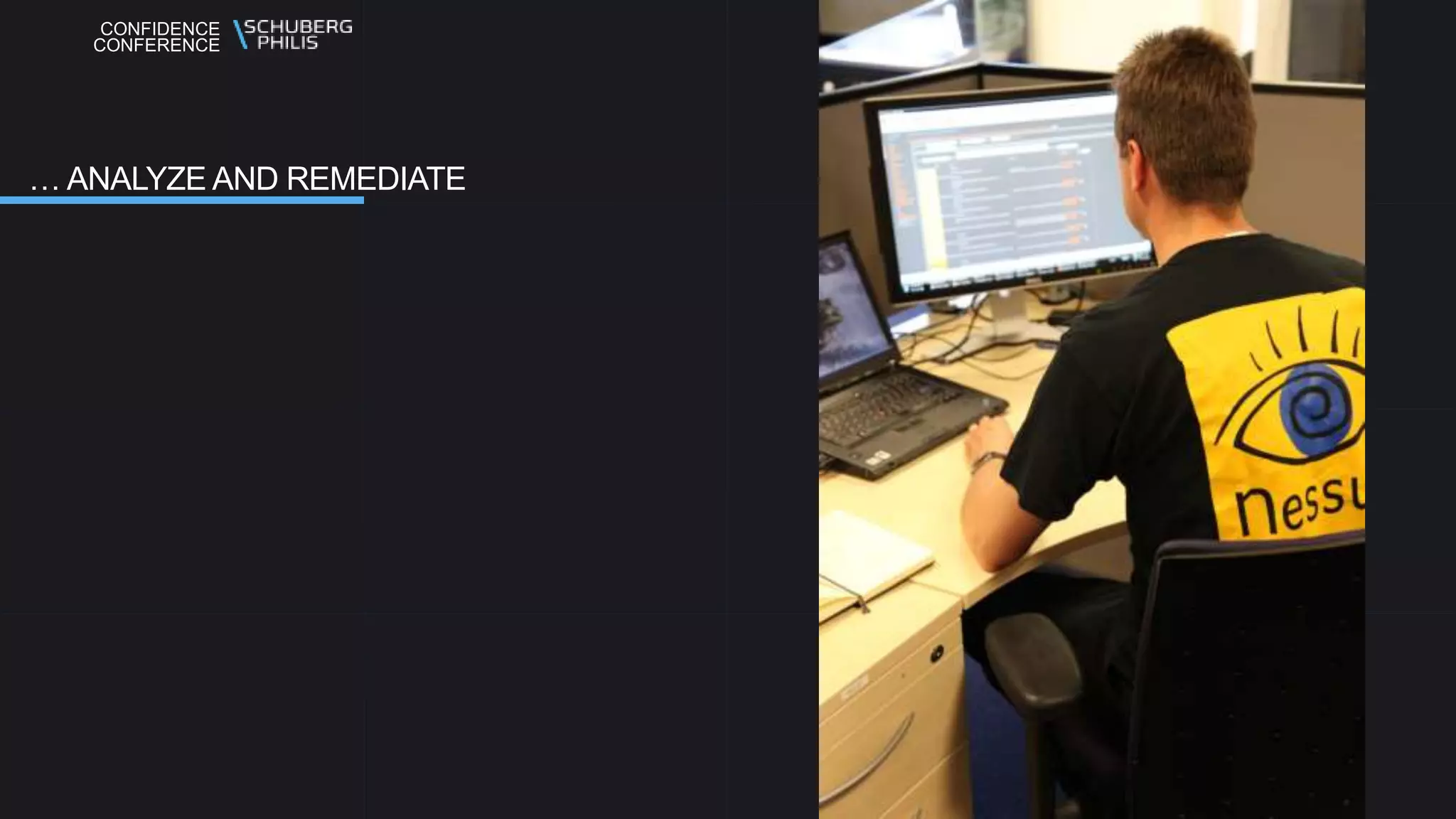 CONFIDENCE
CONFERENCE
… ANALYZE AND REMEDIATE
 