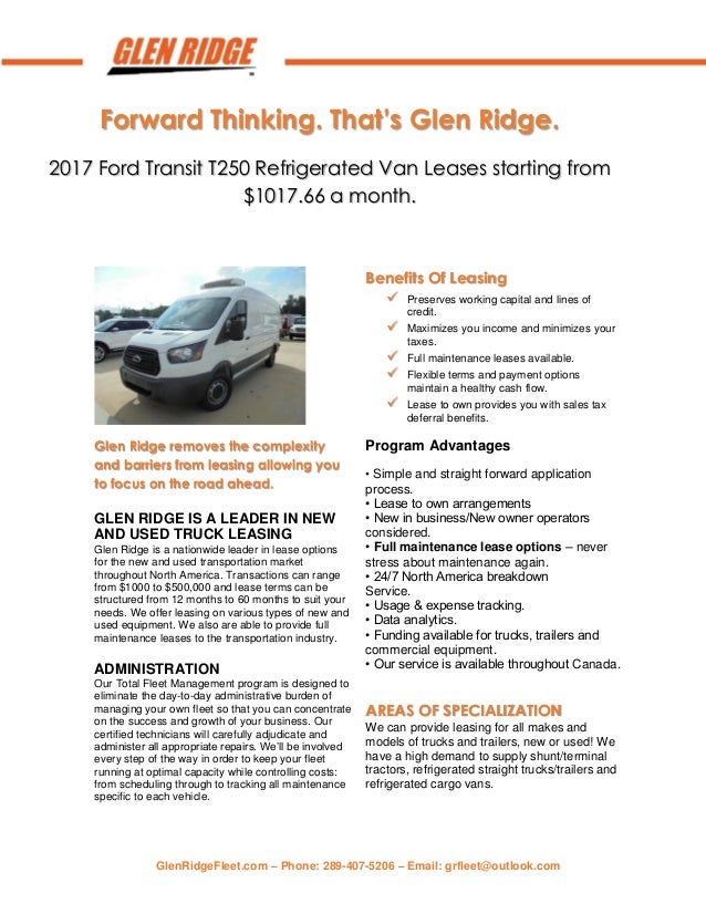 leasing ford transit