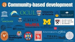 Community-baseddevelopment
…and many others
 