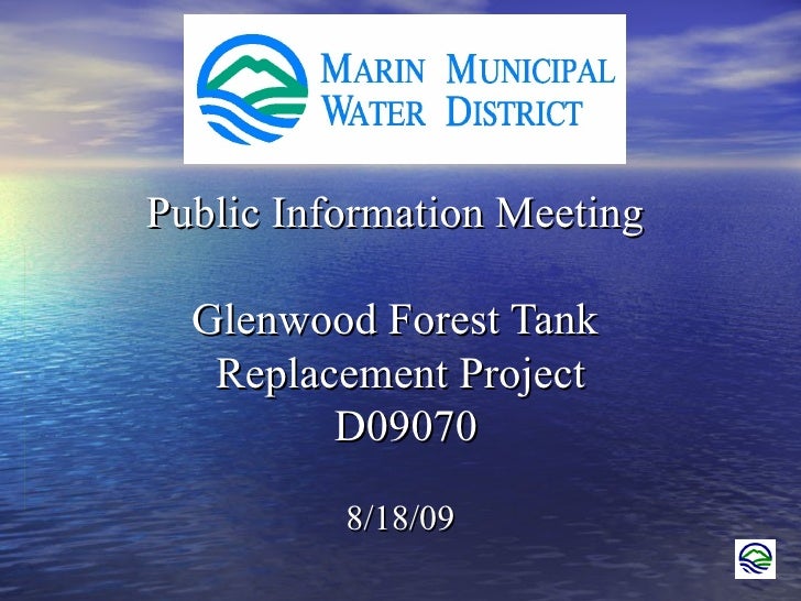 Glenwood Forest Tank Replacement Project