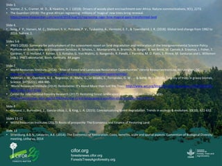 A personal take on forest landscapes restoration in Africa