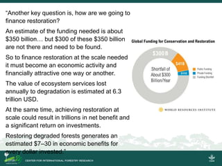 A personal take on forest landscapes restoration in Africa