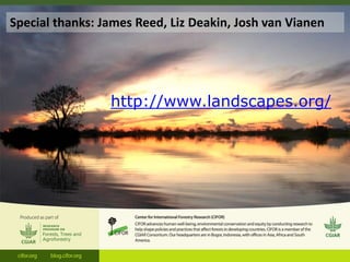 ‘Integrated Landscape Approaches’: A systematic map 