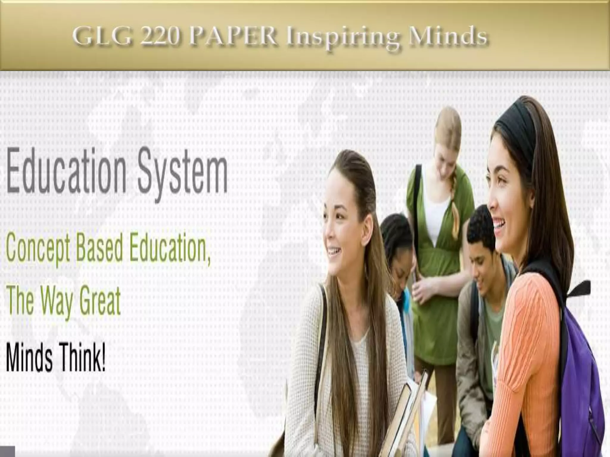 GLG 220 PAPER Inspiring Minds/glg220paper.com