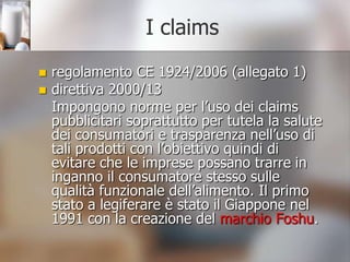 Confusione davanti allo scaffale e continue promozioni Il consumatore italiano Il consumatore italiano privilegia il gusto all’aspetto salutistico,  alcuni milioni di persone che soffrono di malattie legate all’alimentazione (es. cardiocircolatorie, ipertensione, obesità, diabete, osteoporosi, celiaci, carie dentarie, ecc.),  Attenzione crescente verso l’alimentazione e aumenta il consumo di alimenti preparati specificatamente per la loro malattia.  Alcuni dati evidenziano:PENETRAZIONE L’88% della popolazione consuma yogurt (l’85% ai gusti, il 48% naturale). I probiotici vengono acquistati da oltre un terzo delle famiglie.