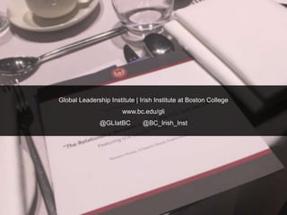 Boston College Global Leadership Institute in Dublin - Aer Lingus College Football Classic Event Recap