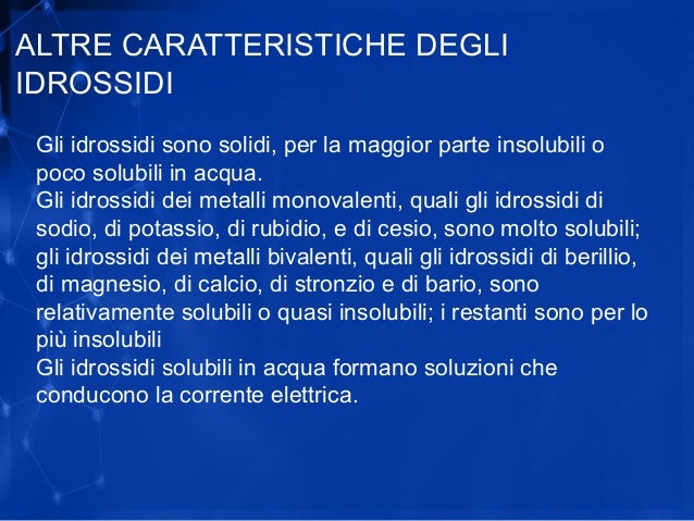 Gli Idrossidi