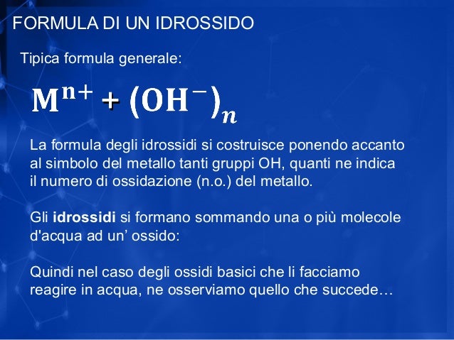 Gli Idrossidi