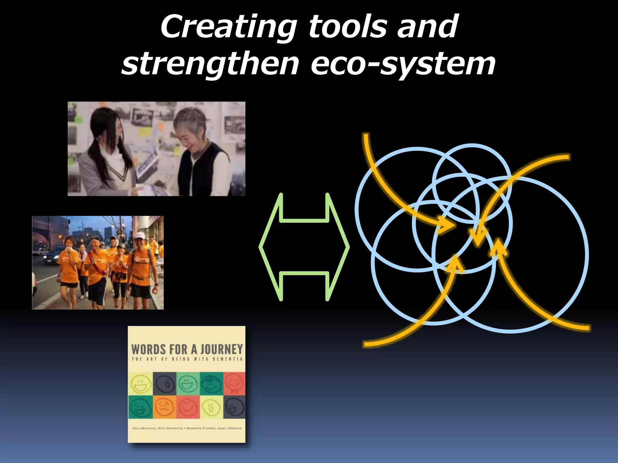 Creating tools and
strengthen eco-system
 