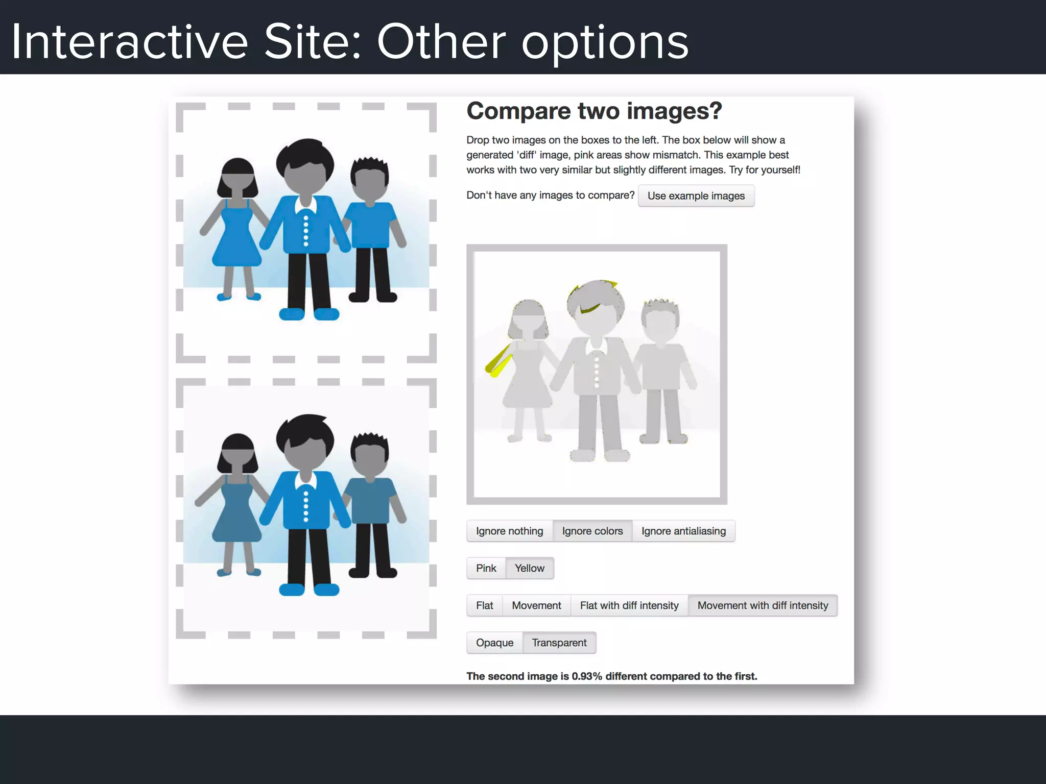 Interactive Site: Other options
 