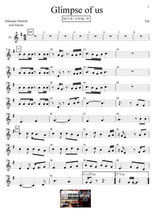 Glimpse of us - JOJI - Partitura Flauta - Educação Musical - José Galvão.pdf
