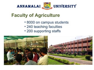 Glimpses of Annamalai University | PPT