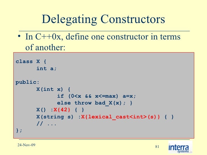 Glimpses of C++0x