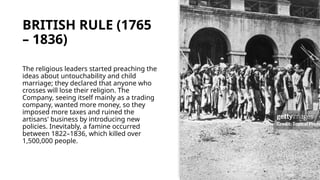 Historical Overview of British Colonial Impact and Indian Martyrs | PPTX