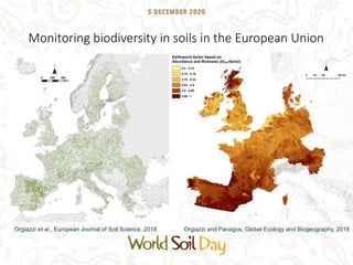 Monitoring biodiversity in soils in the European Union
Orgiazzi and Panagos, Global Ecology and Biogeography, 2018Orgiazzi...