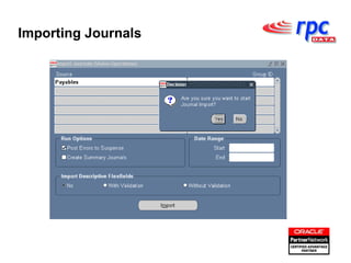 Importing Journals 