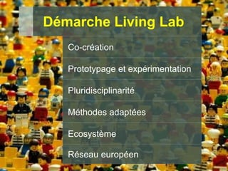 17.10.2018 - Page 11
Département de la sécurité et de l'économie
Direction générale des systèmes d'information
Démarche Living Lab
Co-création
Prototypage et expérimentation
Pluridisciplinarité
Méthodes adaptées
Ecosystème
Réseau européen
 