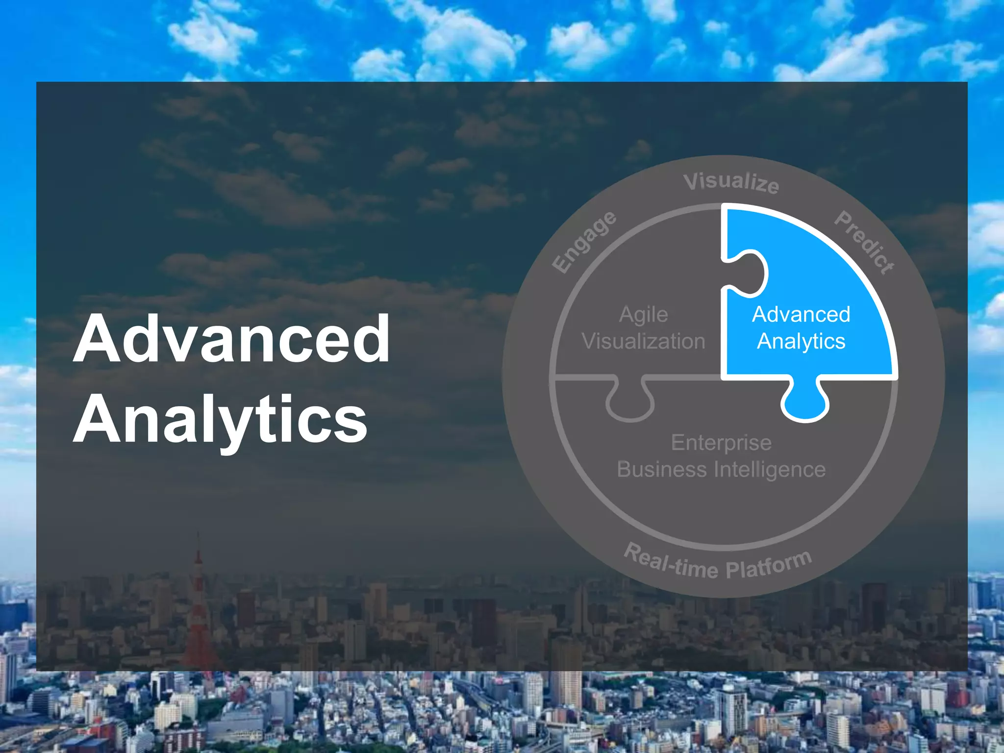 Advanced
Analytics

Agile
Visualization

Advanced
Analytics

Enterprise
Business Intelligence

 