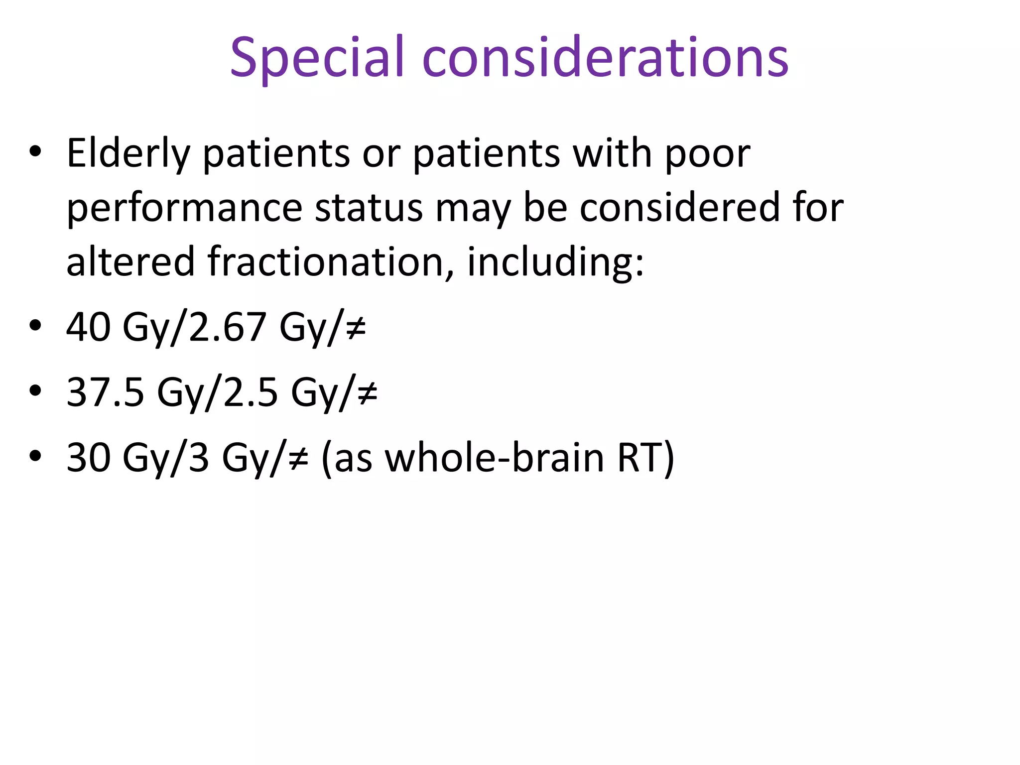 Glioblastoma multiforme (GBM) Radiotherapy planning and management ...