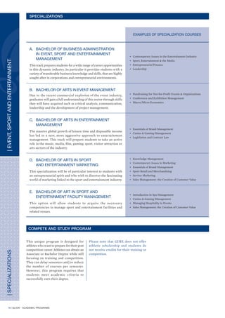 I N S T I T U T E O F H I G H E R E D U C AT I O N
                       S W I T Z E R L A N D




         Admissions Department
  Rue du Lac 118 - CH-1815 Clarens - Switzerland
Tel: +41 (0)21 989 26 77 - Fax: +41 (0)21 989 26 78
                E-mail: info@glion.edu



                 Glion Campus
               Route de Glion 111
           CH-1823 Glion-sur-Montreux
                   Switzerland
            Tel: +41 (0)21 966 35 35
            Fax: +41 (0)21 966 35 36

                 Bulle Campus
               Rue de l’Ondine 20
                  CH-1630 Bulle
                   Switzerland
            Tel: +41 (0)26 919 78 78
            Fax: +41 (0)26 919 78 79




                                                                  R 0 3 / 0 3 - 0 9 / 5 M d e s i g n : w w w. d i a b o l o . c o m




      www.glion.edu
 