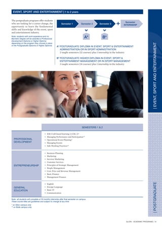 Glion - Academic programs