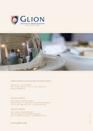 Glion - Academic programs