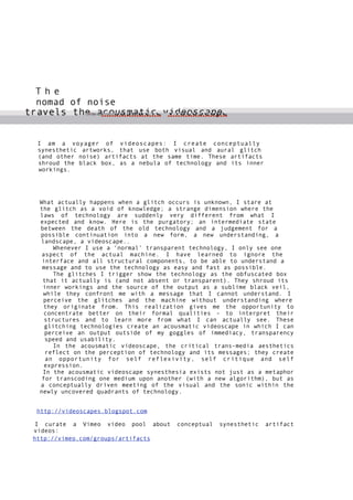 Glitch Studies Manifesto | PDF